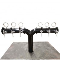 Fashion Y type black color beer tower, Y type bar pipe