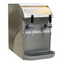 Automatic carbonated sparkling water machine, 2 taps soda sparkling water dispenser