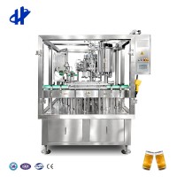 8 Heads Beer Glass Bottle Filling And Capping Machine Automatic Filling Machine For Glass Bottle