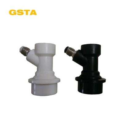 GSTA white and black ball lock with screw interface for Syrup bucket