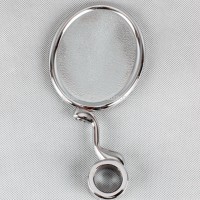 Silver oval Oval metal badge holder for beer tap faucet handle