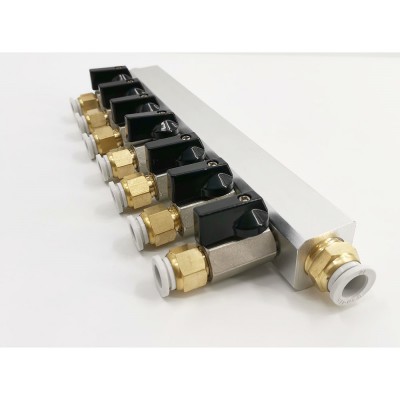 9 way trunk line air fittings quick connect air hose fittings one touch pneumatic fittings nine way connector