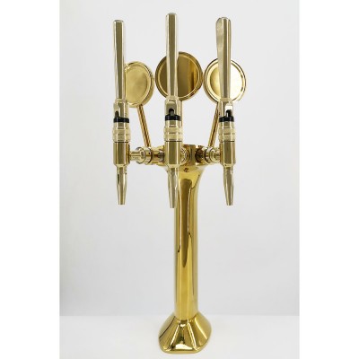 cobra shape have stout beer tap and 3 elongated medallion beer dispenser